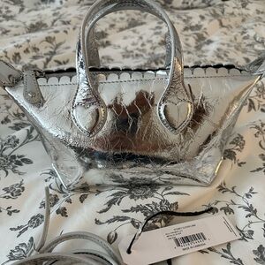 Stoney Clover Lane Pittsford Pochette 19 Silver New With Tags NOT Attached